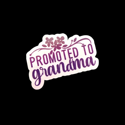 Promoted to Mom, Promoted to Mommy, Promoted to Dad, Promoted to Grandma, Promoted to Grandpa, Best Mom Stickers