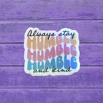 Retro Kindness Stickers, Stay Humble, Groovy, Choose Kindness