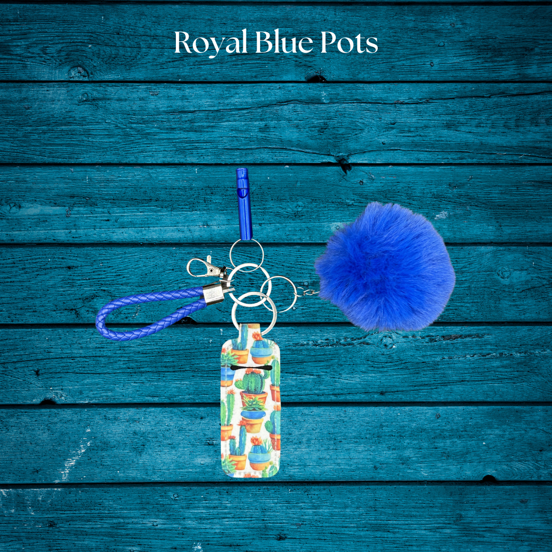 Sonoran Desert Moxie Bling - Maximize your Moxie - Pom-Pom, Chapstick Holder, Safety Whistle, Wristlet