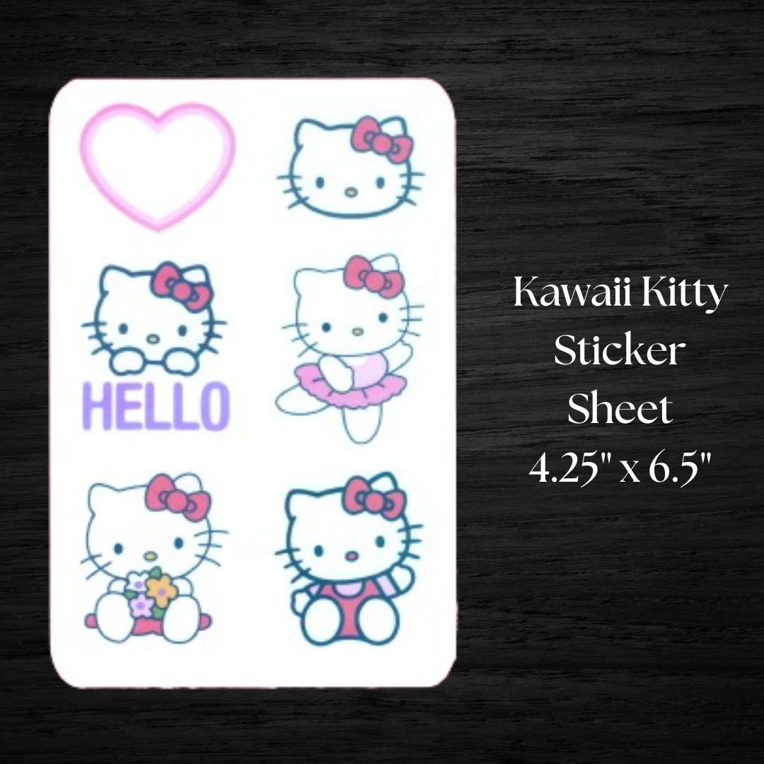 Kawaii Kitty Sticker Set