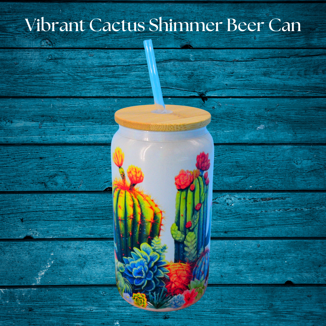 Shimmer Glass Beer Can