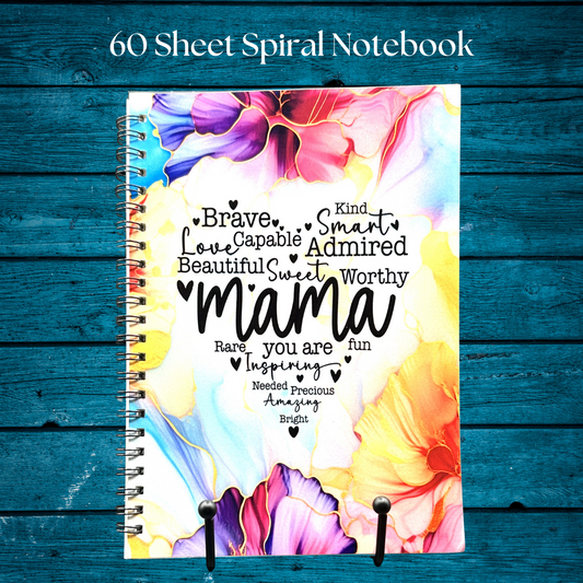 Vibrant Mama Notebook Customizable Great gift for mom