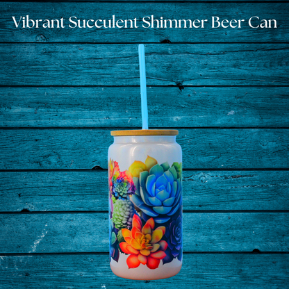 Shimmer Glass Beer Can