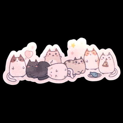 Kawaii Characters Stickers. Kawaii Kitty, commonomRoll, Juroni, Melody, Pochacco, Pompompurin stickets