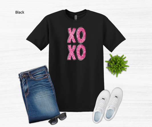 XOXO Love Valentines Day Short Sleeve Tee Shirt