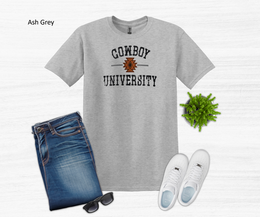 Cowboy University Short Sleeve Tee Shirt