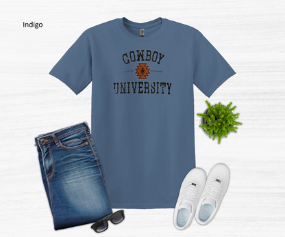 Cowboy University Short Sleeve Tee Shirt