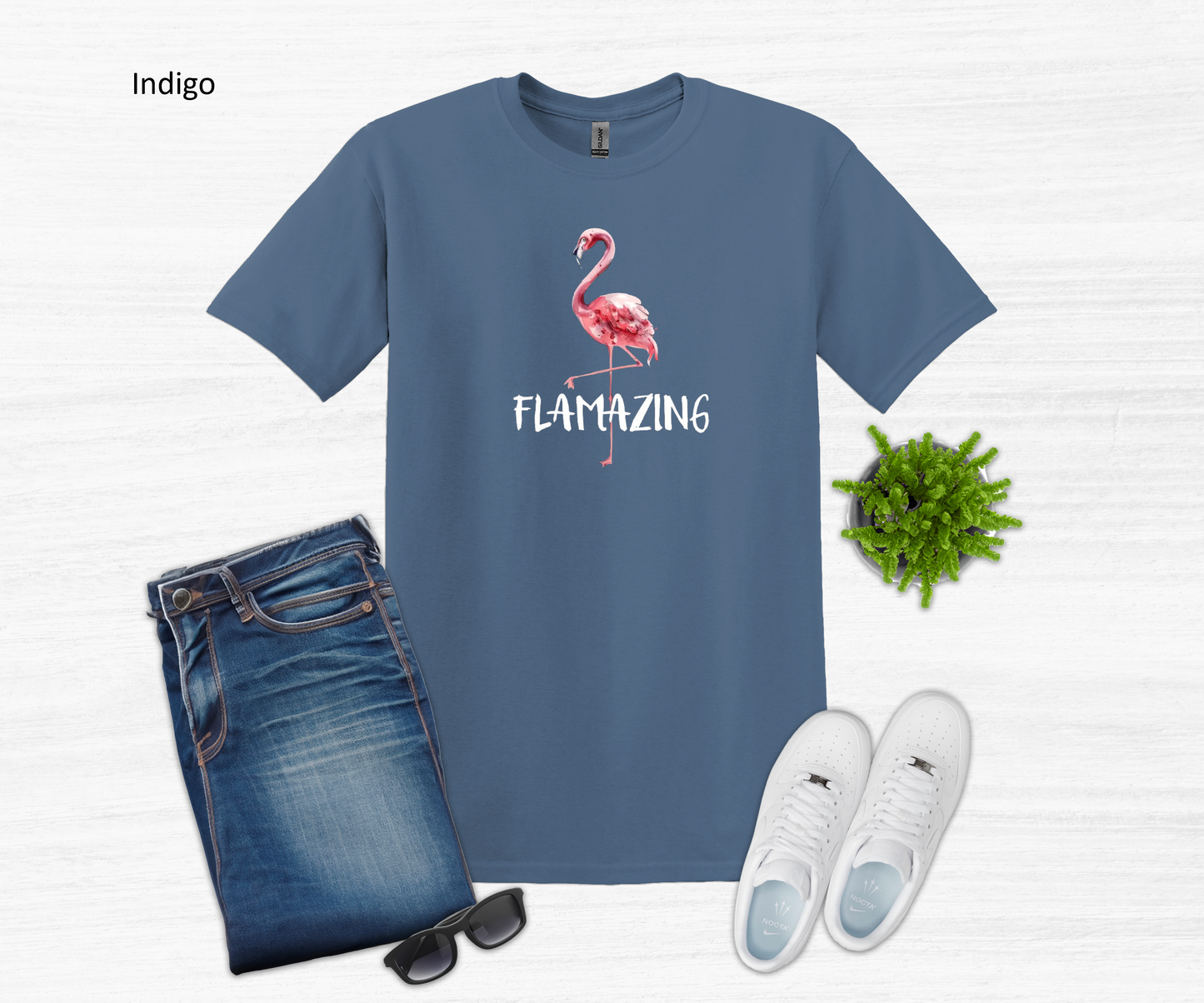 Flamazing Flamingo Short Sleeve Tee Shirt