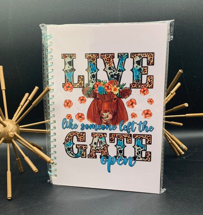 Highland Cow Live Big Notebook