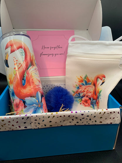 Watercolors Flamingo Moxie Box