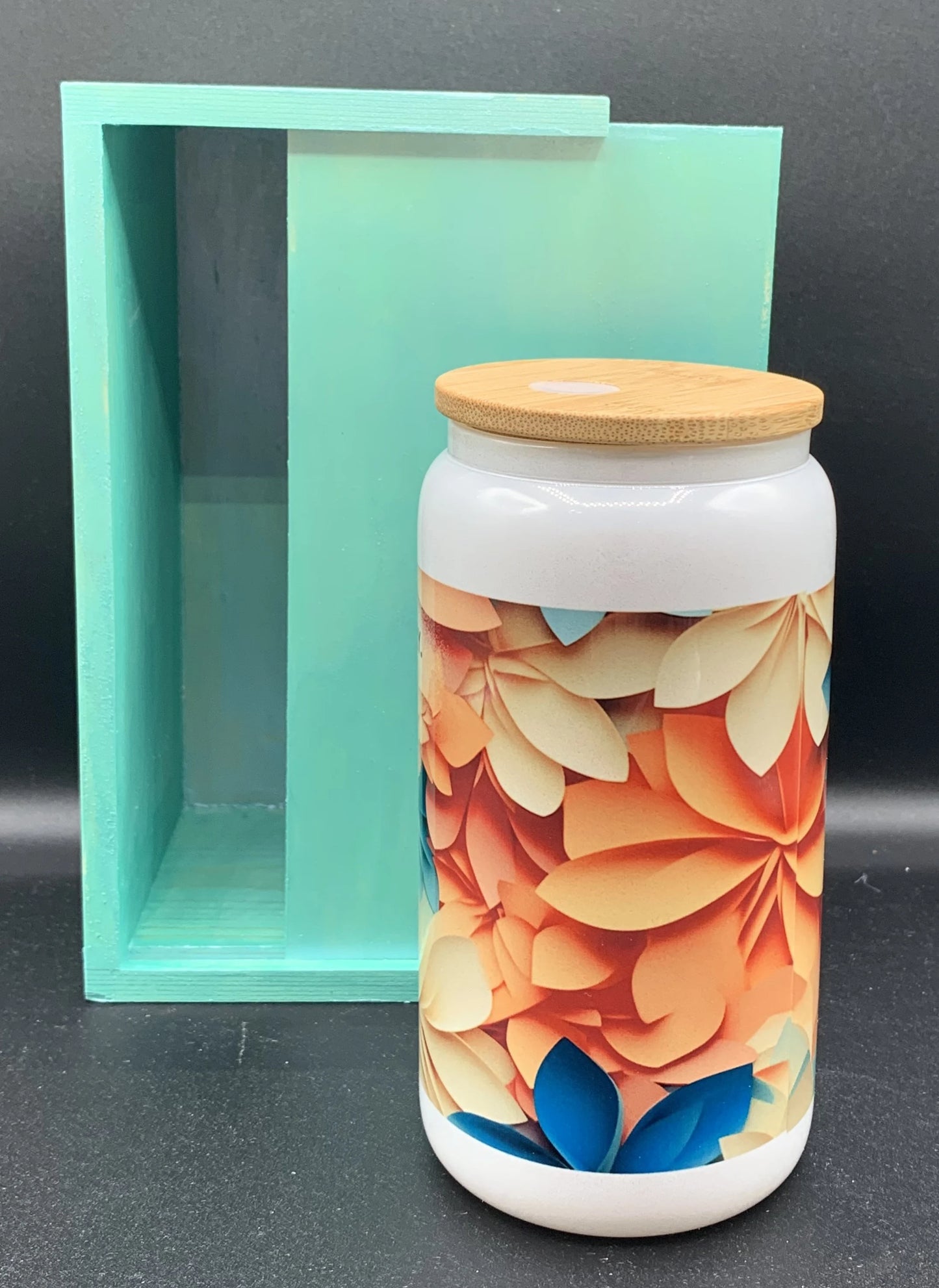 Mother's Day - She Is 16 oz Glass Libby Can with Wood Moxie Box