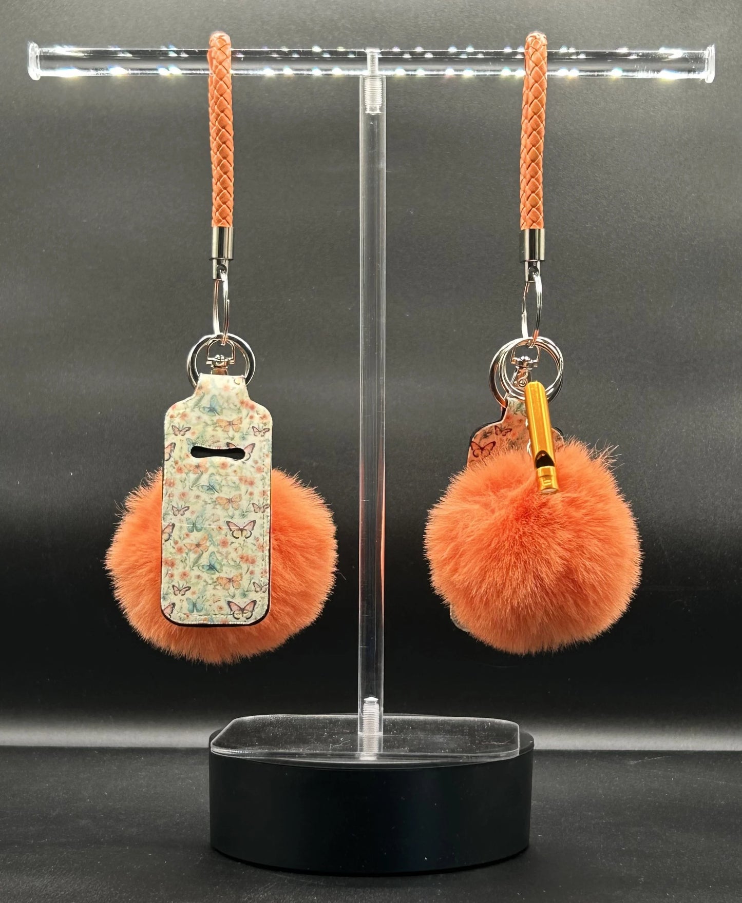 Butterflies Moxie Bling - Maximize Your Moxie - Pom-Pom, Chapstick Holder, Safety Whistle, Wristlet