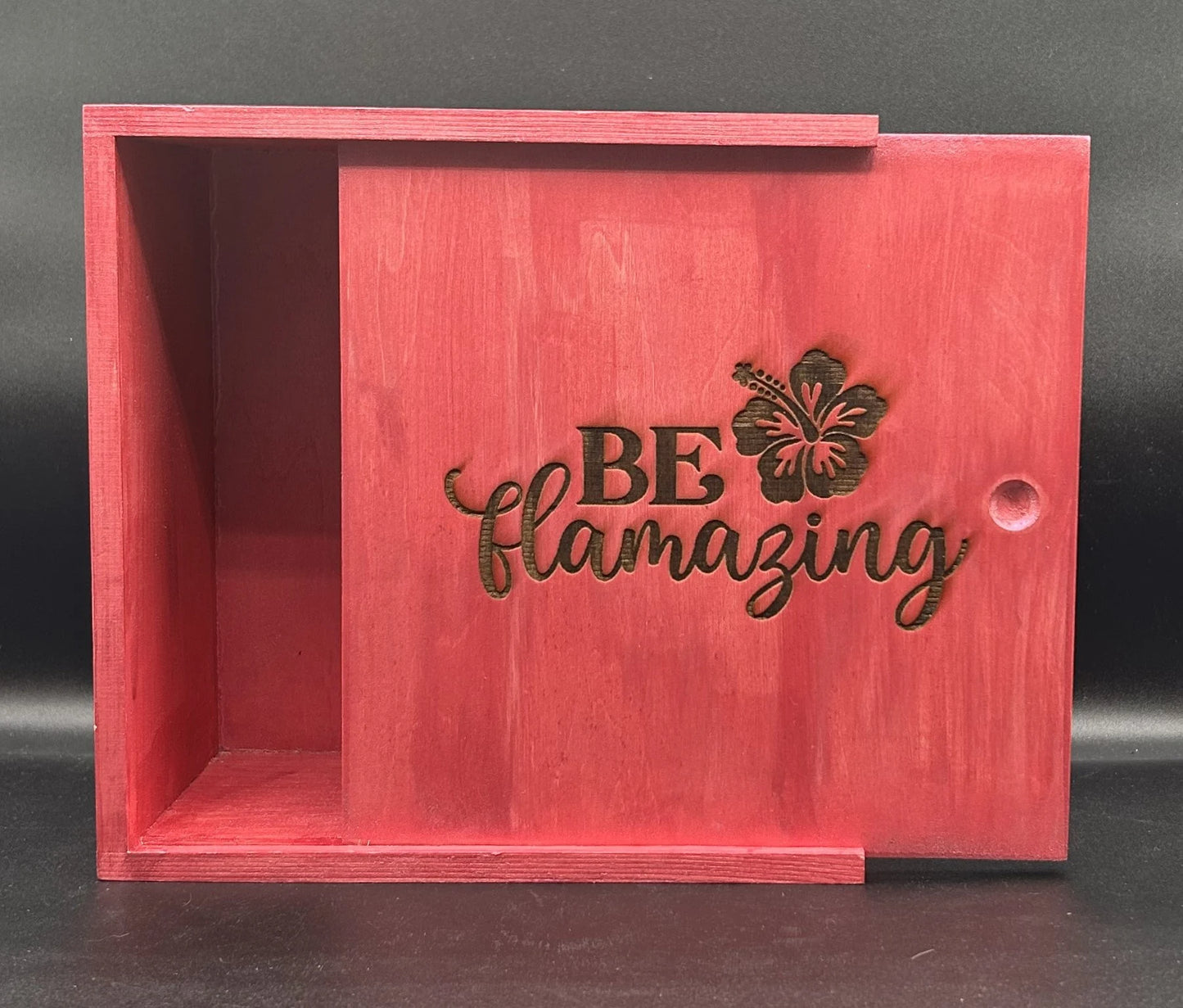 Wooden Be Flamazing Flamingo Moxie Box