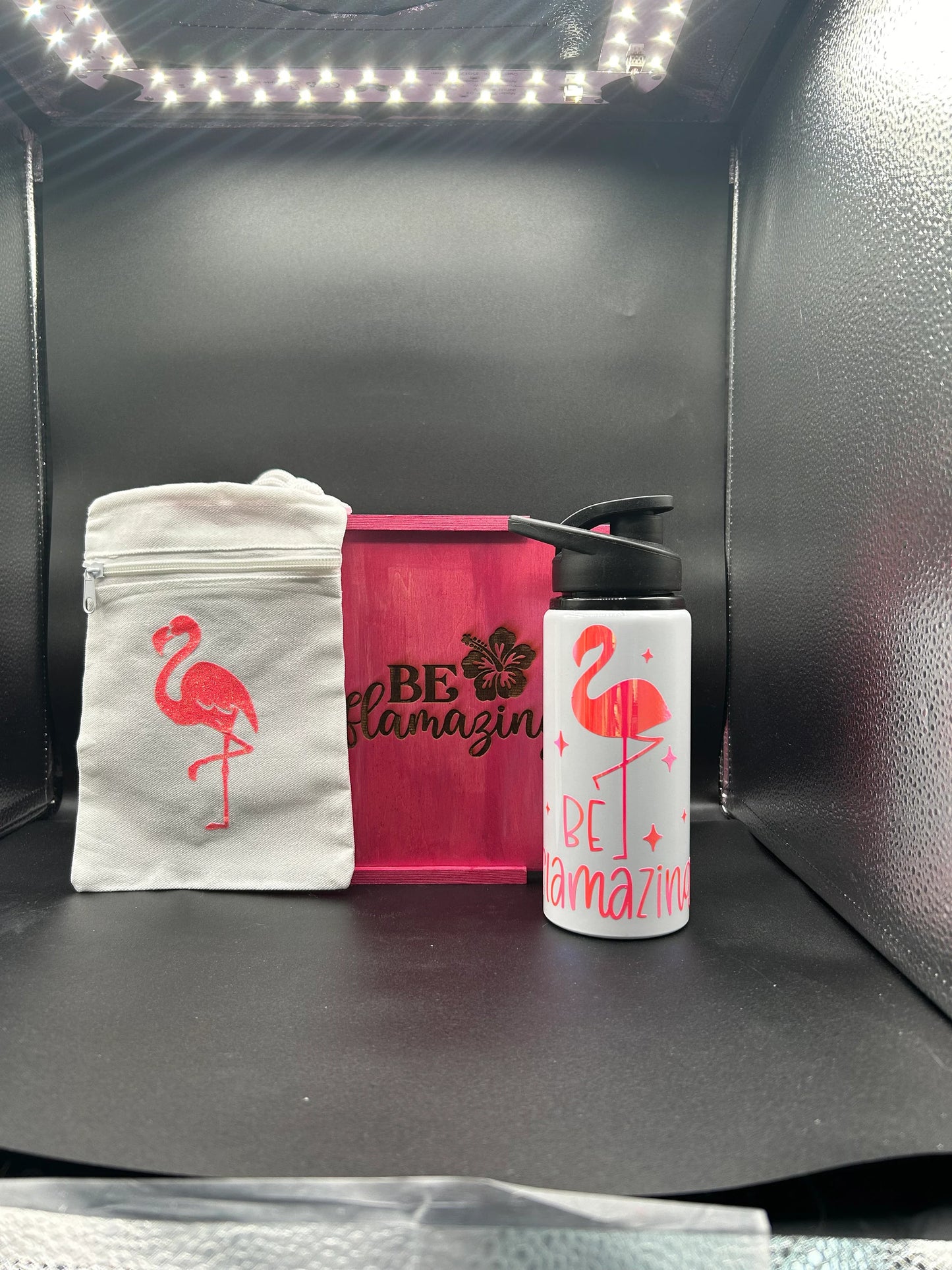 Wooden Be Flamazing Flamingo Moxie Box