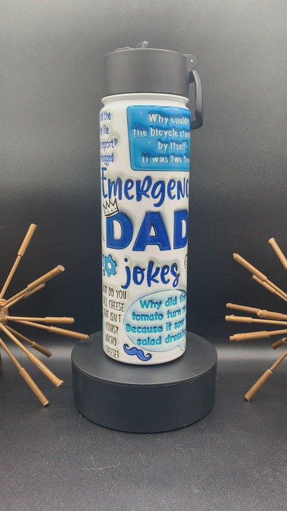 Dad Jokes Water Bottle, Father's Day Water Bottle